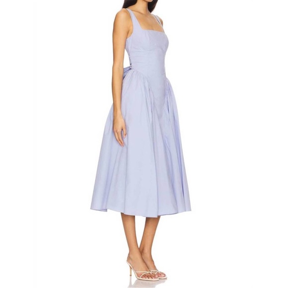 Periwinkle Astr Vinya Poplin Drop Waist
Midi Dress - Picture 4 of 6